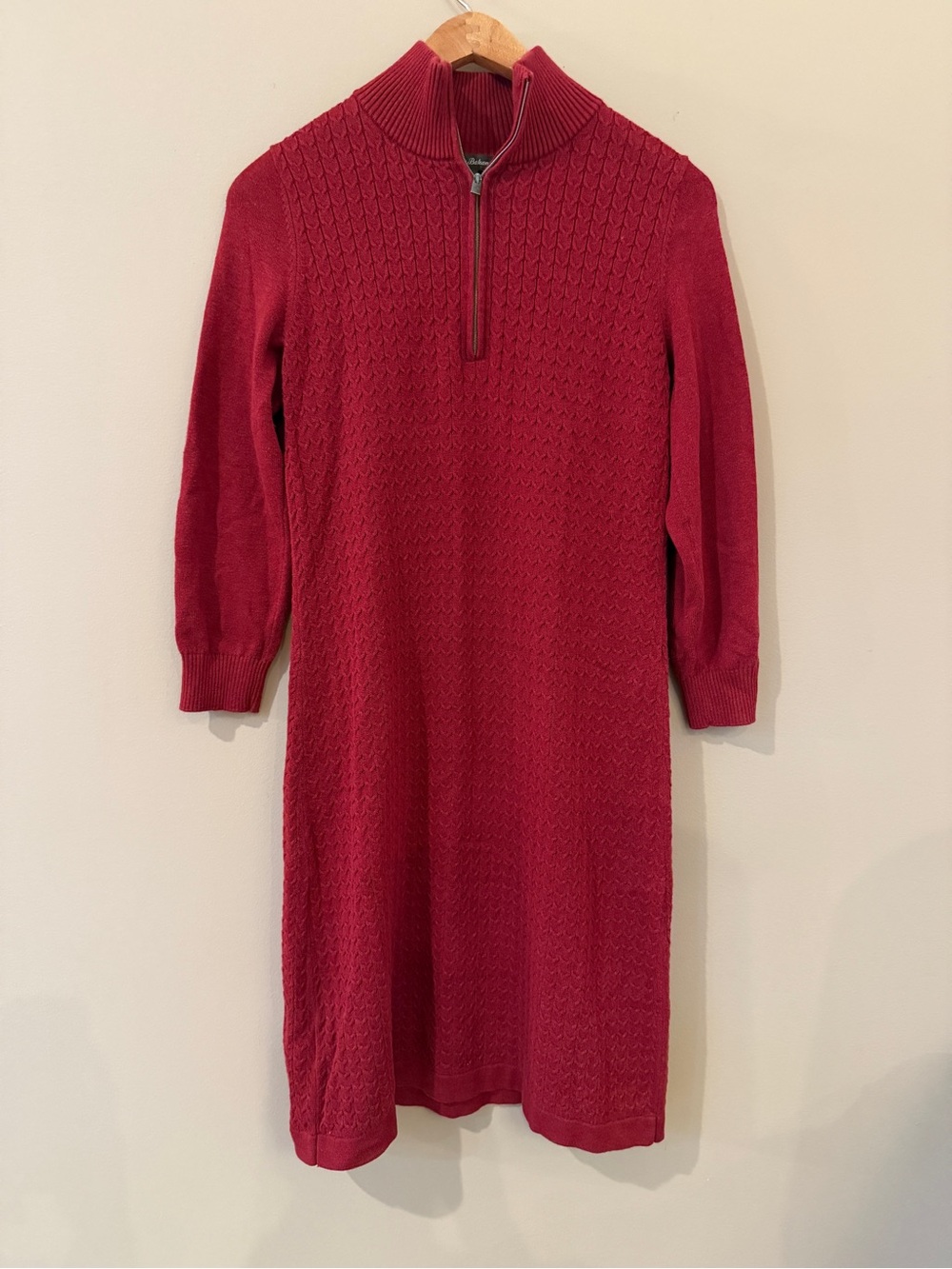 Holiday Red Tommy Bahama Pickford Cable Knit Dress Size Small
